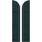 Ekena Millwork Americraft 3-Board (3 Batten) Wood Joined Board-n-Batten Shutters w/ Arch Top, ARW401BQ311X77FGH, PR ARW401BQ311X77FGH - alternate 1